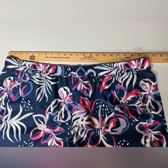 Columbia PFG Tamiami Navy Pink Floral Quick Dry Active Shorts Womens XXL - Picture 8 of 10